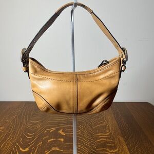 Coach Tan Leather SoHo Hobo Shoulder Bag